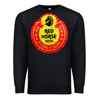 Black red horse Premium Sweatshirt - artisFamous