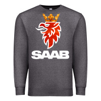 Charcoal Heather saab Premium Sweatshirt - artisFamous
