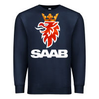 Navy saab Premium Sweatshirt - artisFamous