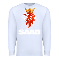White saab Premium Sweatshirt - artisFamous