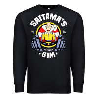 Black anime gym Premium Sweatshirt - artisFamous