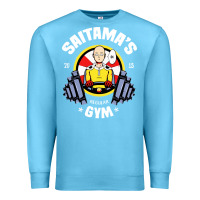 Ocean Blue anime gym Premium Sweatshirt - artisFamous