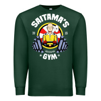 Sports Green anime gym Premium Sweatshirt - artisFamous