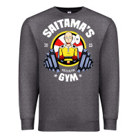 Charcoal Heather anime gym Premium Sweatshirt - artisFamous