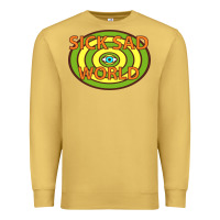 Antique Gold sick sad world Premium Sweatshirt - artisFamous