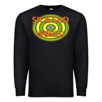 Black sick sad world Premium Sweatshirt - artisFamous