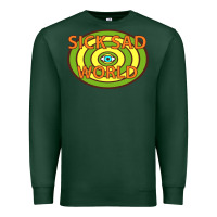 Sports Green sick sad world Premium Sweatshirt - artisFamous