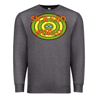 Charcoal Heather sick sad world Premium Sweatshirt - artisFamous