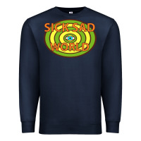 Navy sick sad world Premium Sweatshirt - artisFamous