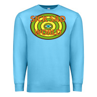 Ocean Blue sick sad world Premium Sweatshirt - artisFamous