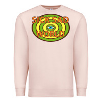 Pale Pink sick sad world Premium Sweatshirt - artisFamous