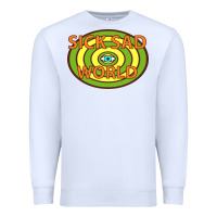 White sick sad world Premium Sweatshirt - artisFamous