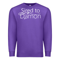 Purple sired to damon Premium Sweatshirt - artisFamous