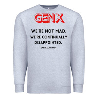Heather Grey genx were not mad Premium Sweatshirt - artisFamous
