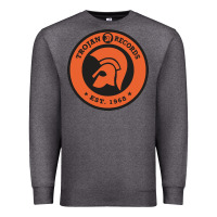 Charcoal Heather trojann records est 1968 Premium Sweatshirt - artisFamous