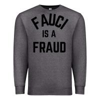 Charcoal Heather fauci is a fraud Premium Sweatshirt - artisFamous