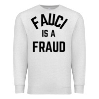 Oatmeal Heather fauci is a fraud Premium Sweatshirt - artisFamous