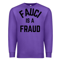 Purple fauci is a fraud Premium Sweatshirt - artisFamous