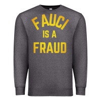 Charcoal Heather fauci is a fraud Premium Sweatshirt - artisFamous