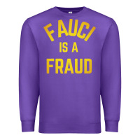 Purple fauci is a fraud Premium Sweatshirt - artisFamous