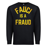 Black fauci is a fraud Premium Sweatshirt - artisFamous
