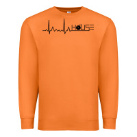 Carrot house music heartbeat Premium Sweatshirt - artisFamous