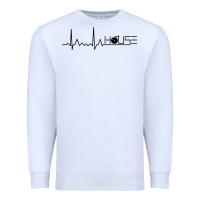 White house music heartbeat Premium Sweatshirt - artisFamous