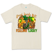 Bone St. Patrick's Dead inside but feeling lucky Premium Tee - HowdyJamesFarm