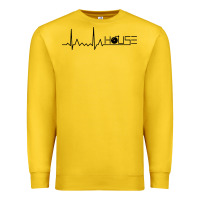 Lemon house music heartbeat Premium Sweatshirt - artisFamous