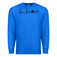 True Royal house music heartbeat Premium Sweatshirt - artisFamous