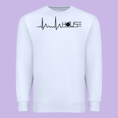 House Music Heartbeat Premium Sweatshirt Designed By Artisfamous