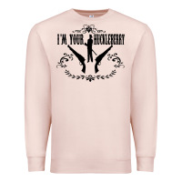 Pale Pink i'm your huckleberry Premium Sweatshirt - artisFamous