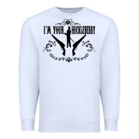 White i'm your huckleberry Premium Sweatshirt - artisFamous
