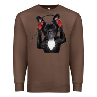 Chestnut french bulldog dj style Premium Sweatshirt - artisFamous