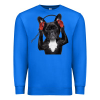 True Royal french bulldog dj style Premium Sweatshirt - artisFamous
