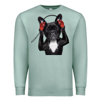 French Bulldog Dj Style Premium Sweatshirt | Teevron