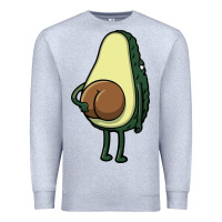 Heather Grey funny fruit avocado Premium Sweatshirt - artisFamous