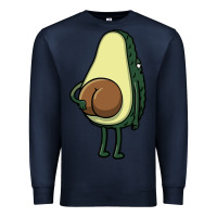 Navy funny fruit avocado Premium Sweatshirt - artisFamous