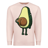 Pale Pink funny fruit avocado Premium Sweatshirt - artisFamous