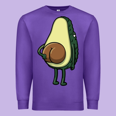 Funny Fruit Avocado Premium Sweatshirt Designed By Artisfamous