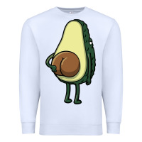 White funny fruit avocado Premium Sweatshirt - artisFamous