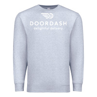 Heather Grey doordash Premium Sweatshirt - artisFamous