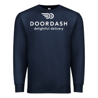 Navy doordash Premium Sweatshirt - artisFamous
