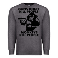 Charcoal Heather guns dont kill people Premium Sweatshirt - artisFamous