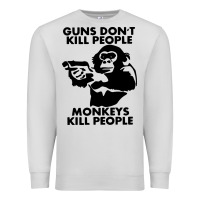 Dove Grey guns dont kill people Premium Sweatshirt - artisFamous