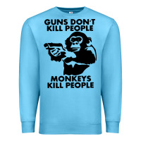 Ocean Blue guns dont kill people Premium Sweatshirt - artisFamous
