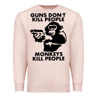 Pale Pink guns dont kill people Premium Sweatshirt - artisFamous