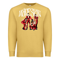 Antique Gold maneskin rock Premium Sweatshirt - artisFamous