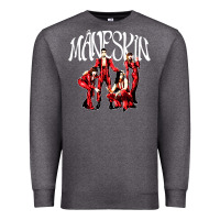 Charcoal Heather maneskin rock Premium Sweatshirt - artisFamous