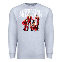 Heather Grey maneskin rock Premium Sweatshirt - artisFamous